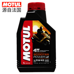 摩特（MOTUL）SCOOTER POWER 4T 全合成机油摩托车润滑油踏板专用 5W-40 SN级 1L 养车保养
