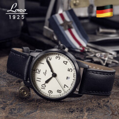 朗坤（LACO） 【德国进口】朗坤(Laco)德国男士手表自动机械表夜光防水海军表 850032（女款36mm，全盘夜光）