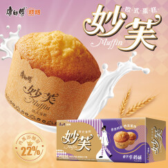 康师傅 妙芙欧式蛋糕面包营养早餐香芋牛奶味96g