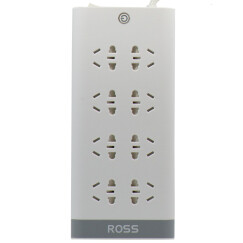罗尔思（ROSS）W80(30)八位八孔多用儿童防护节能防火插座 插线板插排排插接线板拖线板开关插座 全长3米