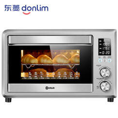 东菱（Donlim）38升/L 家用多功能电烤箱 电子式智能菜单 平板隐藏发热管 搪瓷内胆 双层玻璃门 DL-K40C