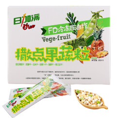 日加满 综合果蔬干5g×15袋/盒（紫薯、玉米、胡萝卜、菠萝、青刀豆）膳食纤维营养代餐