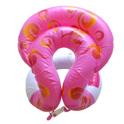 KASITE超弹款儿童/成人泳圈 加厚救生圈 背心式游泳圈 游泳装备 粉色S码 KY-02