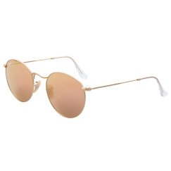 Ray-Ban 雷朋墨镜男女款圆形系列金色镜框古铜色闪光镜片眼镜太阳镜 RB3447 112/Z2 50mm