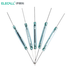 伊莱科（ELECALL） 干簧管常开型磁控开关 两脚4*28mm  绿色 （5只装）