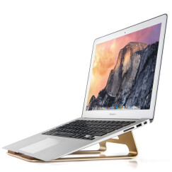 埃普（UP）AP-1铝合金笔记本散热器支架（金色）苹果小米通用型笔记本电脑支架 桌面办公爱护颈椎