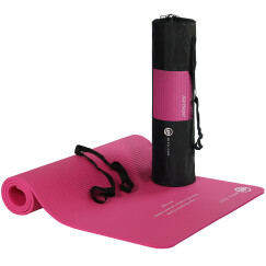 弥雅（MIYA UGO）升级版瑜伽垫185*80cm 加长加宽加厚健身运动垫子 10mm玫红色（含绑带网包）