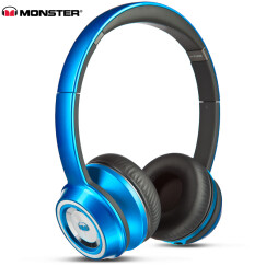 魔声（Monster）Ntune 灵动 头戴式线控耳机 便携带耳麦通话手机耳机 重低音时尚出街音乐耳机 糖果蓝