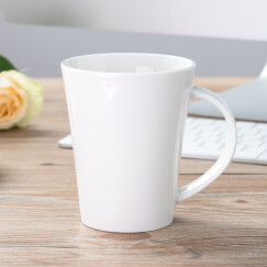 布丁瓷艺 简约陶瓷水杯马克杯大容量杯子创意咖啡杯牛奶麦片杯可定制 摇摆杯