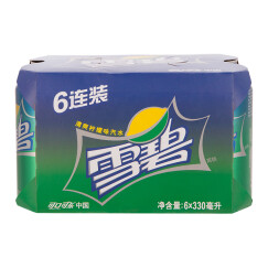 雪碧 sprite 檸檬味 汽水飲料 330ml*6罐 多包裝 可口可樂公司出品