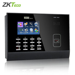 熵基科技（ZKTeco） M300PLUS射频卡刷卡考勤机网络考勤打卡签到机器 刷卡考勤机 黑色 标配IC刷卡（带10张卡）