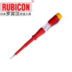 RUBICON罗宾汉螺丝刀式测电笔RVT-211带笔扣试电笔220V-250V电工笔