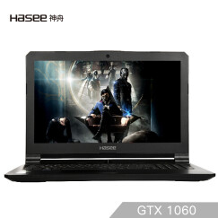 神舟(HASEE)战神Z7-KP7S1 GTX1060 6G独显 15.6英寸游戏笔记本电脑(i7-7700HQ 8G 1T+256G SSD)黑色