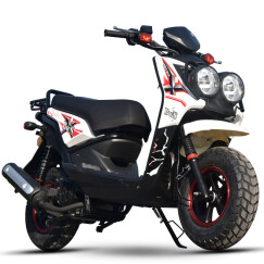 艾璐歌150cc踏板摩托车可改装音响战路虎燃油BWS助力车踏板车越野摩托车 国四电喷白色