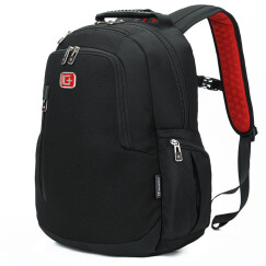 SWISSGEAR电脑包 时尚休闲14.6英寸双肩包笔记本电脑包背包书包男 SA-7050黑色 (内有ipad专用层)