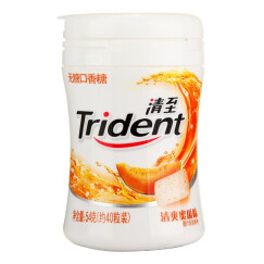 清至（Trident）无糖口香糖 清爽蜜瓜 54克约40粒（新老包装交替发货）