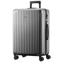 瑞动拉杆箱 24英寸行李箱 时尚轻盈大容量旅行箱静音万向轮 5036灰色