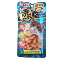 伊纳宝妙好烤鱼多多宠物零食 猫咪肉干成猫幼猫奖励磨牙零食营养猫食品 烤三鲜金枪鱼蛤蜊海鲜味25g