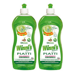 薇倪丝 Winni's 浓缩型洗洁精3瓶特惠装 750ml×2瓶 柠檬苹果香(意大利进口)