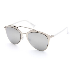 Dior 迪奥 女款 银色金属镂空镜框银色镀膜镜片眼镜太阳镜 REFLECTED 85LDC 52MM