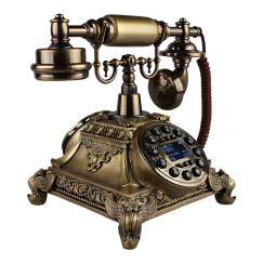 金顺迪海洋之星 仿古电话机复古老式欧式电话家用座机 无线插卡电话机电信移动固话座机  要双制式旋转/按键插卡请联系客服