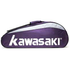 川崎KAWASAKI羽毛球拍包独立鞋袋单肩包 3支装TCC-047 紫色