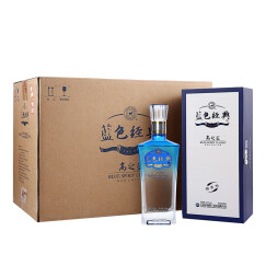 洋河蓝色经典 高之蓝 42度 整箱装白酒 500ml*6（内含3个礼袋） 口感绵柔浓香型