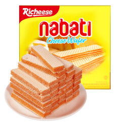 印尼进口 Nabati 丽芝士（Richeese）休闲零食 奶酪味 威化饼干 290g/盒 早餐下午茶