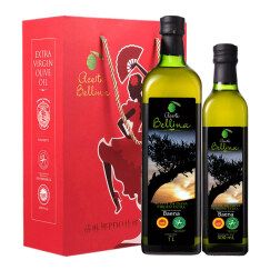 蓓琳娜（BELLINA）500ML*1+1000ML*1 礼盒 PDO特级初榨橄榄油 西班牙原装原瓶进口
