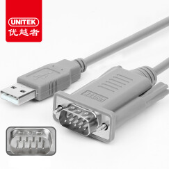 优越者(UNITEK)rs232串口线 usb转DB9针公头串口连接线1.5米 支持收银机标签打印机税控机 com口调试线Y-1050