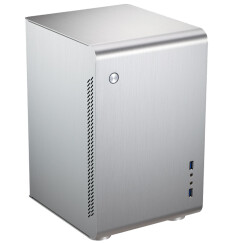 乔思伯（JONSBO）U2 银色 MINI-ITX机箱（支持ITX主板/全铝机箱/ATX电源/175MM高内散热器/220MM长内显卡）