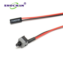首千（SHOCHAN） 台式机主机机箱跳线电源开关 电脑重启开机线按钮power带LED 电脑主机开关线 SQ-YC201 10条