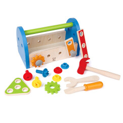 Hape木质工具箱玩具 拼拆装小小修理师工具盒套装早教3-6岁男女小孩宝宝生日礼物