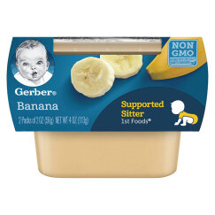 嘉宝Gerber婴幼儿辅食 香蕉果泥 一段辅食初期 56g*2 美国进口