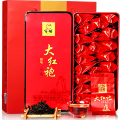 百略大红袍茶叶礼盒装乌龙茶浓香型岩茶 新茶308克