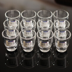 乐美雅（Luminarc）16166烈酒金杯50ml（12只装）韩国吞杯家用白酒杯无铅玻璃杯小酒杯烧酒杯套装
