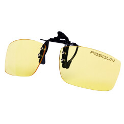 普士盾（POSDUN）R1 办公游戏防蓝光防辐射眼镜夹片 平光镜近视眼镜夹片