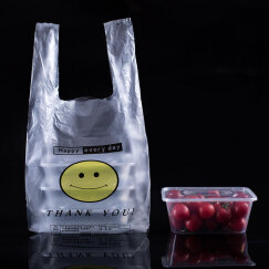 心容笑脸购物袋塑料袋手提袋食品打包袋加厚透明袋子大客户（整大包） 28*46三丝1150个(50*23捆)
