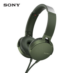 索尼（SONY）MDR-XB550AP 重低音立体声耳机 头戴式 绿色