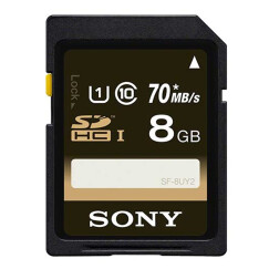 索尼（SONY） 高速存储卡 SD卡 佳能单反索尼微单相机内存卡闪存卡 8G(SF-8UY2) 读取速度90M/S