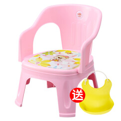 日康 叫叫椅儿童发声椅 幼儿园卡通小板凳 男女宝宝训练练习座椅加厚防滑靠背椅子 粉色椅子RK-3698