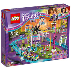 乐高 玩具 好朋友 Friends 8岁-12岁 游乐场大型过山车 41130 积木LEGO