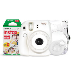 富士（FUJIFILM）INSTAX 一次成像相机  MINI8相机 白 入门套餐（20张胶片）