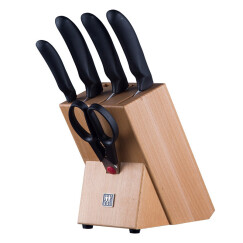 双立人（ZWILLING） 刀具套装 全套菜刀家用套刀多用刀水果刀 Style 6件套 原木