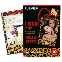 富士INSTAX 立拍立得 一次成像相机 MINI相纸 HelloKitty魅惑豹纹(适用于所有mini相机、打印机SP-2)