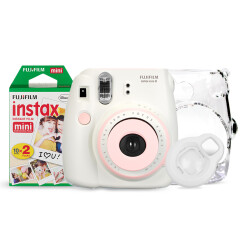 富士（FUJIFILM）INSTAX 一次成像相机  MINI8相机 限量版闺蜜小白 入门套餐（20张胶片）