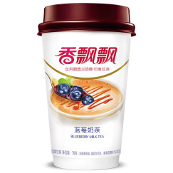 香飘飘奶茶 蓝莓味76g*1杯 早餐下午茶冲饮
