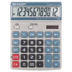 夏普(SHARP)EL-8128财务办公专用计算器大号摇头计算机 蓝色