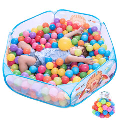 澳乐 海洋球池 婴儿游戏玩具乐园儿童动物卡通游戏球池+6.5CM海洋球60装 ZH-2017030601