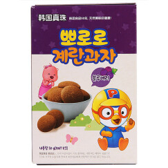 宝噜噜 韩国进口 鸡蛋营养饼干（蓝莓口味）×3盒